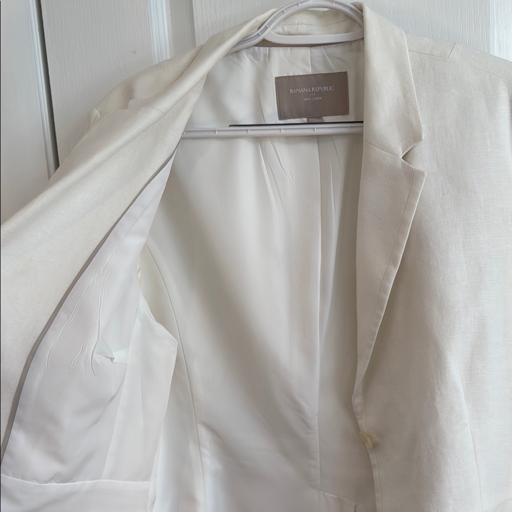 Banana Republic Factory Linen Blazer Suit Jacket - Picture 5 of 15